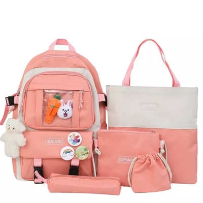 1,41 van de Rugzakreeksen van de Duim Roze School van de Meisjesjongens 5pc de Rugzakreeks