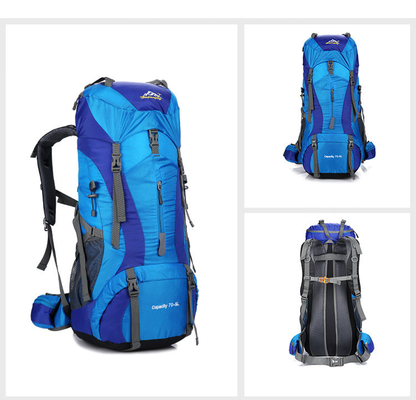 Van de de Trekkingsrugzak van de Ranselberg de Waterdichte Polyester 70 Literrugzak ISO