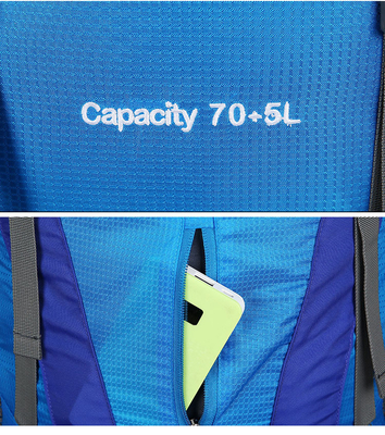 Van de de Trekkingsrugzak van de Ranselberg de Waterdichte Polyester 70 Literrugzak ISO