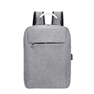 De manier waterdichte van het bedrijfs douaneembleem zaklaptop rugzak met usb het laden schooltas