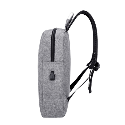 De manier waterdichte van het bedrijfs douaneembleem zaklaptop rugzak met usb het laden schooltas