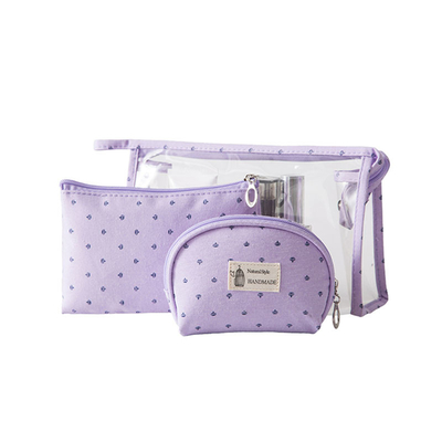 3Pcs dames ontruimt de Transparante Toiletry Zakkenpolyester 300D Kosmetische Zakken voor Reis