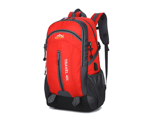 Oranje 40L maken Rugzak 55cm het Kamperen waterdicht Reisrugzak met USB-Lastengat