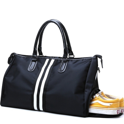 Van de Sportenduffle van zwarte Mensen van de de Zak de Nylon Gymnastiek Zak van Duffle met Schoencompartiment