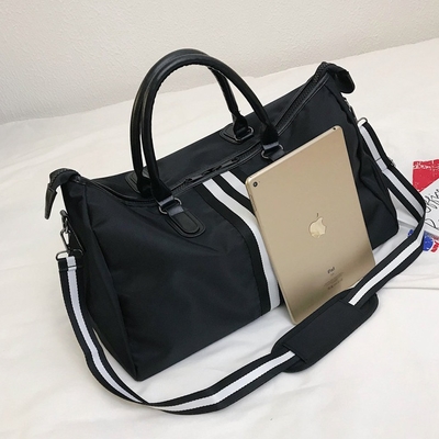 Van de Sportenduffle van zwarte Mensen van de de Zak de Nylon Gymnastiek Zak van Duffle met Schoencompartiment