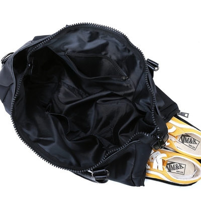 Van de Sportenduffle van zwarte Mensen van de de Zak de Nylon Gymnastiek Zak van Duffle met Schoencompartiment