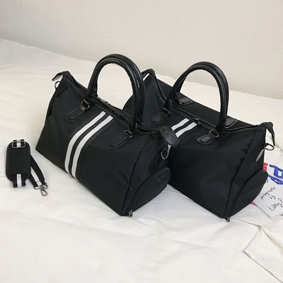 Van de Sportenduffle van zwarte Mensen van de de Zak de Nylon Gymnastiek Zak van Duffle met Schoencompartiment