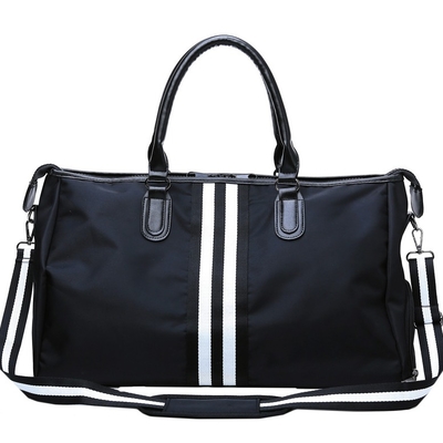 Van de Sportenduffle van zwarte Mensen van de de Zak de Nylon Gymnastiek Zak van Duffle met Schoencompartiment