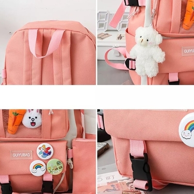 1,41 van de Rugzakreeksen van de Duim Roze School van de Meisjesjongens 5pc de Rugzakreeks