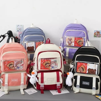 OEM de Schooltas Vastgestelde Grote Capaciteit 5 van 1,35 Duimmeisjes in 1 het Potloodzak van de Rugzakslinger