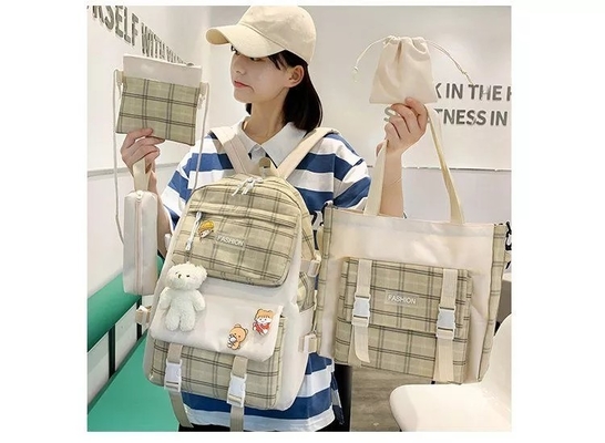 42cm het Mooie Net die van Studentenschool backpack sets 5 Stukken drukken Rugzak