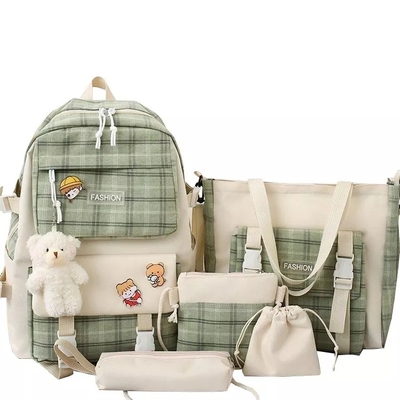 42cm het Mooie Net die van Studentenschool backpack sets 5 Stukken drukken Rugzak