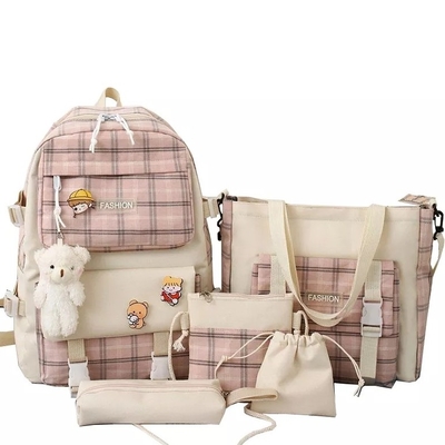 42cm het Mooie Net die van Studentenschool backpack sets 5 Stukken drukken Rugzak