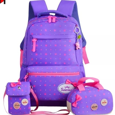 Schoolrugzak voor Laptop van Bookbag van Meisjestienerjaren de Vastgestelde Doos van de Rugzaklunch met Potloodzak