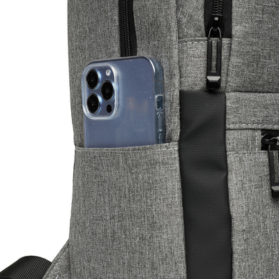 Grey Nylon Waterproof Laptop Backpack met Lader 1,37 voet BSCI
