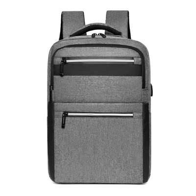 Grey Nylon Waterproof Laptop Backpack met Lader 1,37 voet BSCI