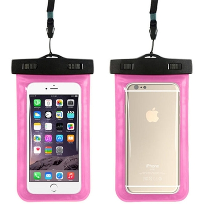 Roze Waterdicht pvc van de Telefoonzak Waterdichte Telefoonzak die Droge Telefoonzak drijven