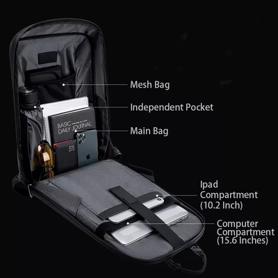 EVA Hard Case Waterproof Business-Rugzak met Usb-het Laden Havenpolyester