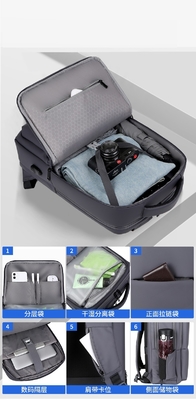 Toevallige ODM Waterdichte Laptop Zakpolyester 0.44m Anti-diefstal Laptop Rugzak