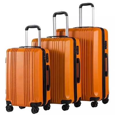 ABS maken van de het Karretjekoffer van Hardside van de Reisbagage Dubbel de Ritssluitingstsa Slot 4 Spinner waterdichtWielen