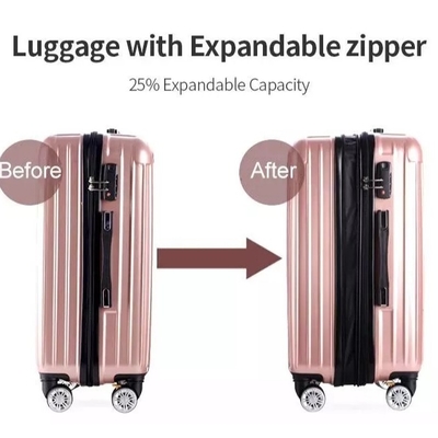 PC-Reeks van de Polycarbonaat de Reizende Bagage van 3 Stukken het Glanzende van de Kofferhardside van Oppervlaktemeisjes Karretje