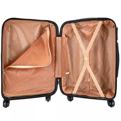 Polyester die Harde Shell Luggage Set 24“ de Bagageslot 3 PCs Pp Carry On voeren van Tsa van de Karretjekoffer