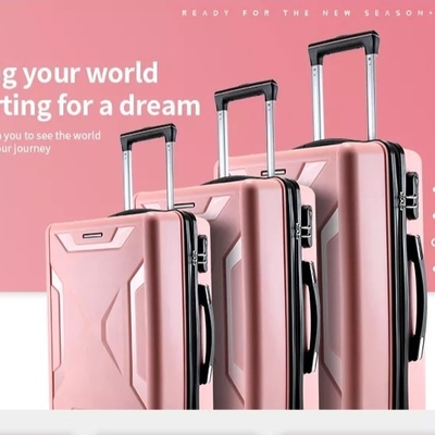 Polyester die Harde Shell Luggage Set 24“ de Bagageslot 3 PCs Pp Carry On voeren van Tsa van de Karretjekoffer