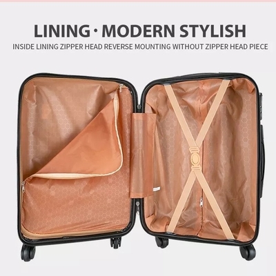 Polyester die Harde Shell Luggage Set 24“ de Bagageslot 3 PCs Pp Carry On voeren van Tsa van de Karretjekoffer
