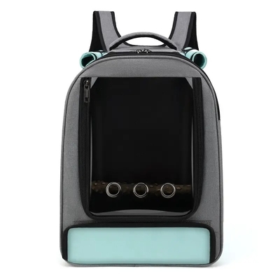 De lichtgewicht van de het HuisdierenBoodschappentas van de Vogelpapegaai Kooi Openluchtmesh large foldable travel backpack