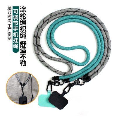 ODM de Universele Riem van Telefoonlanyard adjustable nylon neck phone met Flardmetaal